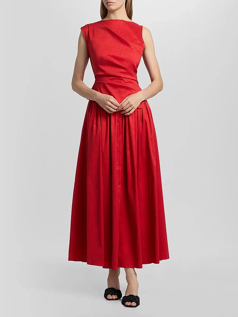 ACLER Women's Femme Fatale Robakker A-Line Maxi Dress | Thumbnail 3