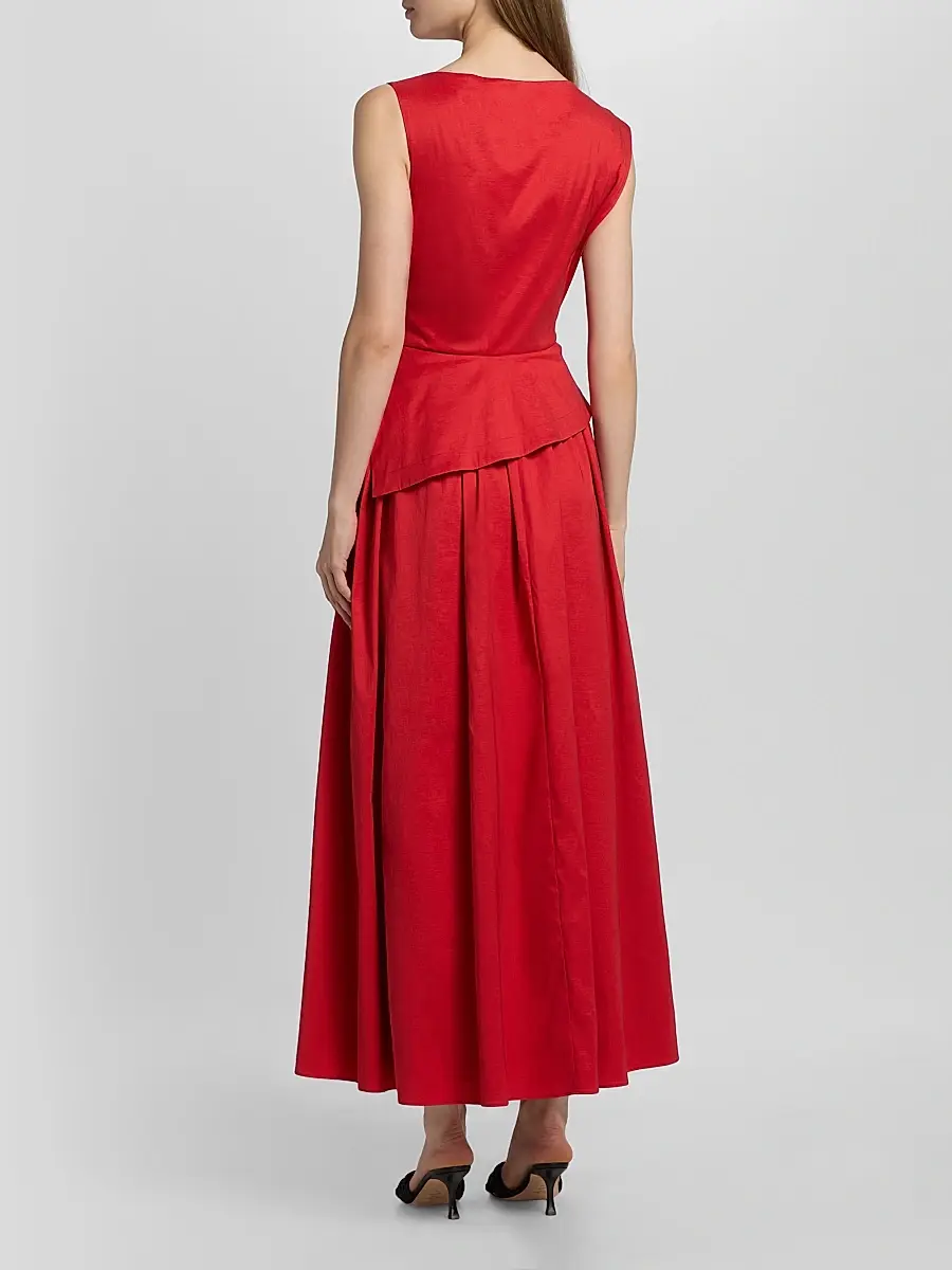 ACLER Women's Femme Fatale Robakker A-Line Maxi Dress | Thumbnail 5