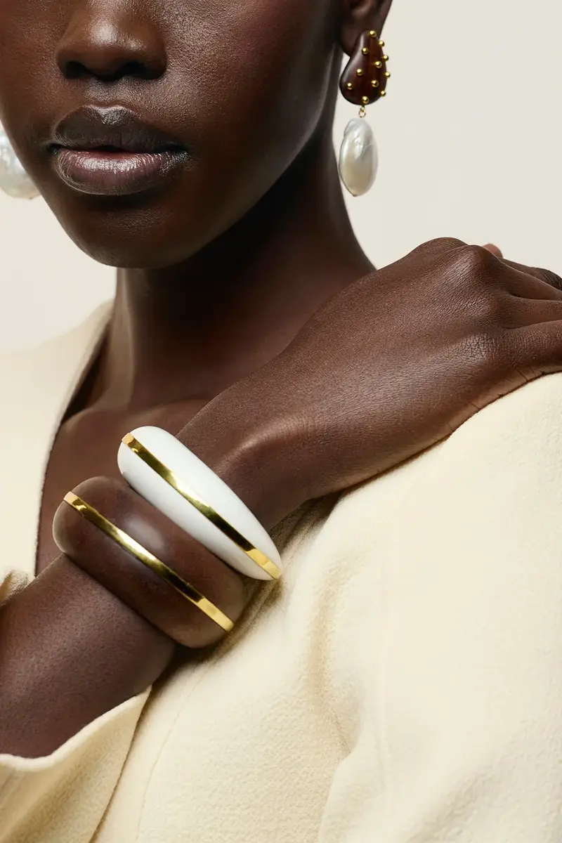 Lizzie Fortunato Alabaster Halo Cuff Bracelet | Thumbnail 2 Lizzie Fortunato Alabaster Halo Cuff Bracelet | Thumbnail 2