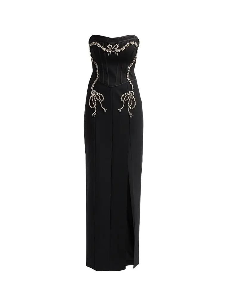 Cinq à Sept Women's Veyenne Embellished Maxi Dress - Black | Image 1 Cinq à Sept Women's Veyenne Embellished Maxi Dress - Black | Image 1