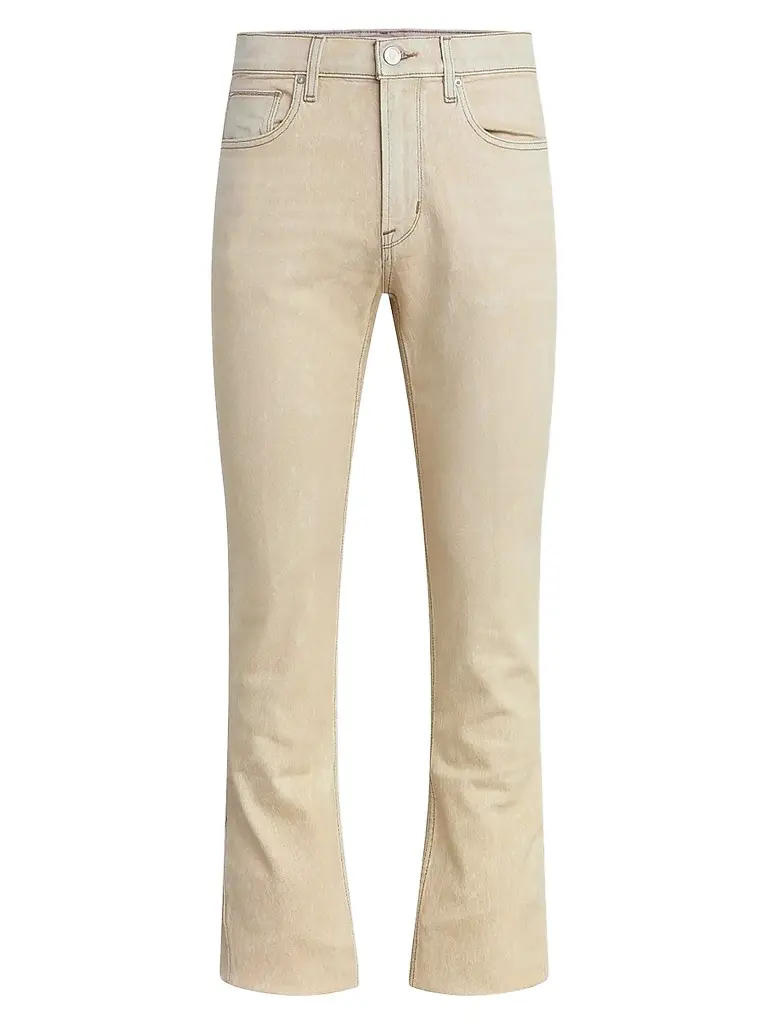 Hudson Jeans Men's Walker Kick Flare Jeans - Wax Beige | Image 1 Hudson Jeans Men's Walker Kick Flare Jeans - Wax Beige | Image 1
