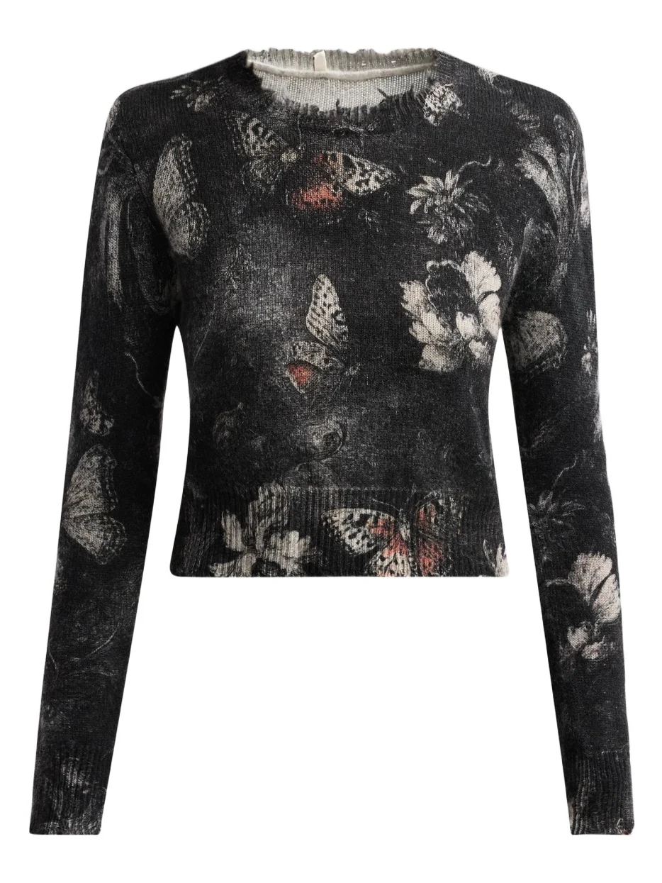 Women's Printed Baby Crewneck Sweater Women's Printed Baby Crewneck Sweater