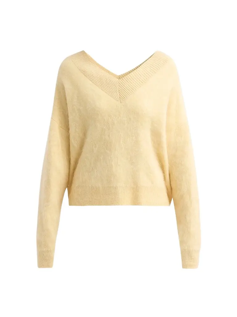 Women's Grizzly Double V Cashmere Sweater Women's Grizzly Double V Cashmere Sweater