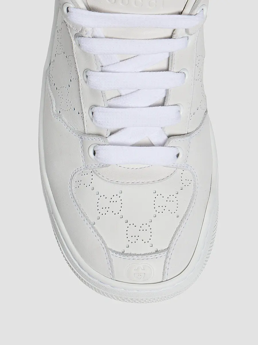 Gucci Women's Screener Perforated Leather Low-Top Sneakers | Thumbnail 4 Gucci Women's Screener Perforated Leather Low-Top Sneakers | Thumbnail 4