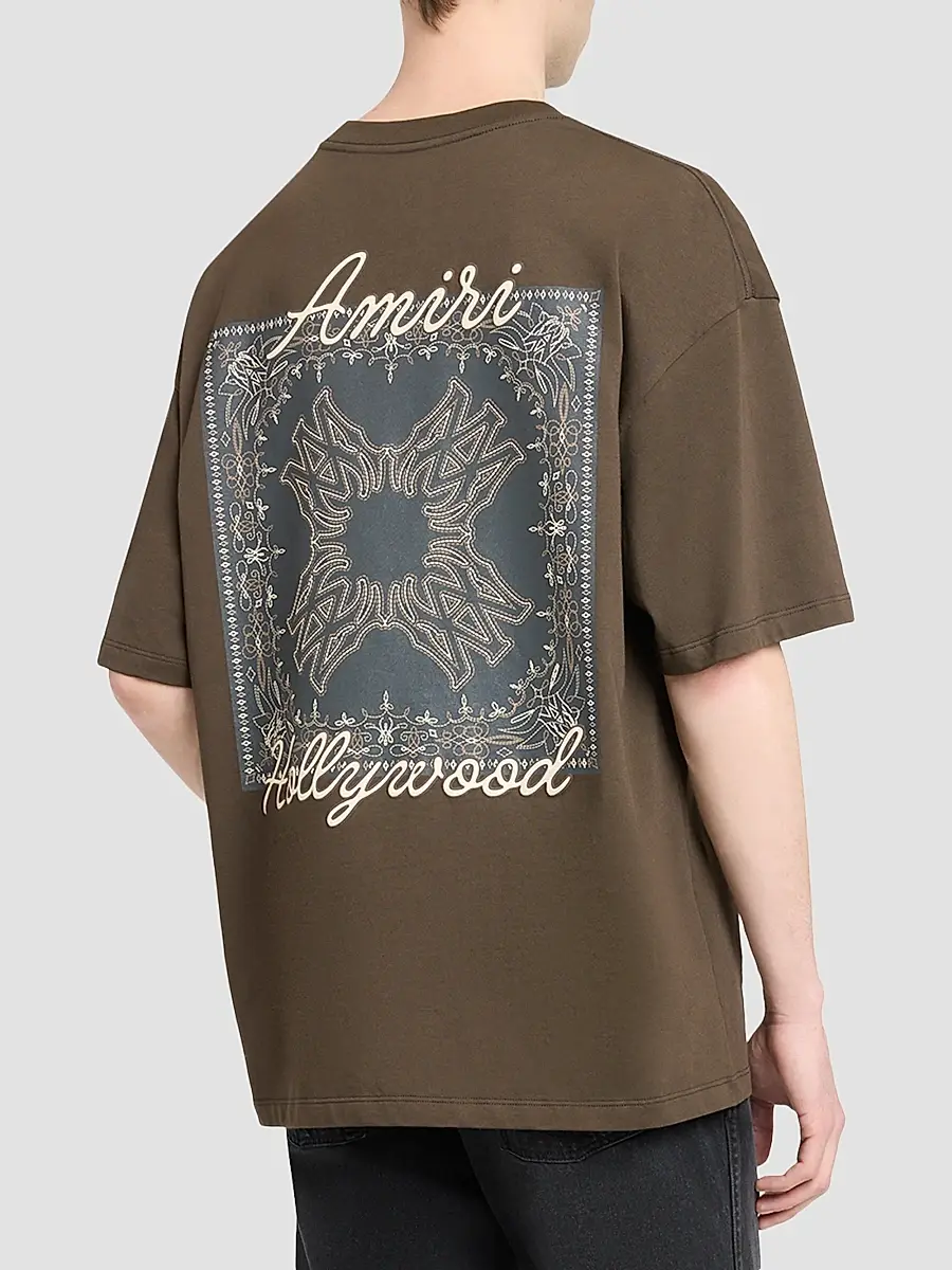 AMIRI Men's MA Quad Bandana Oversized T-Shirt | Thumbnail 3 AMIRI Men's MA Quad Bandana Oversized T-Shirt | Thumbnail 3