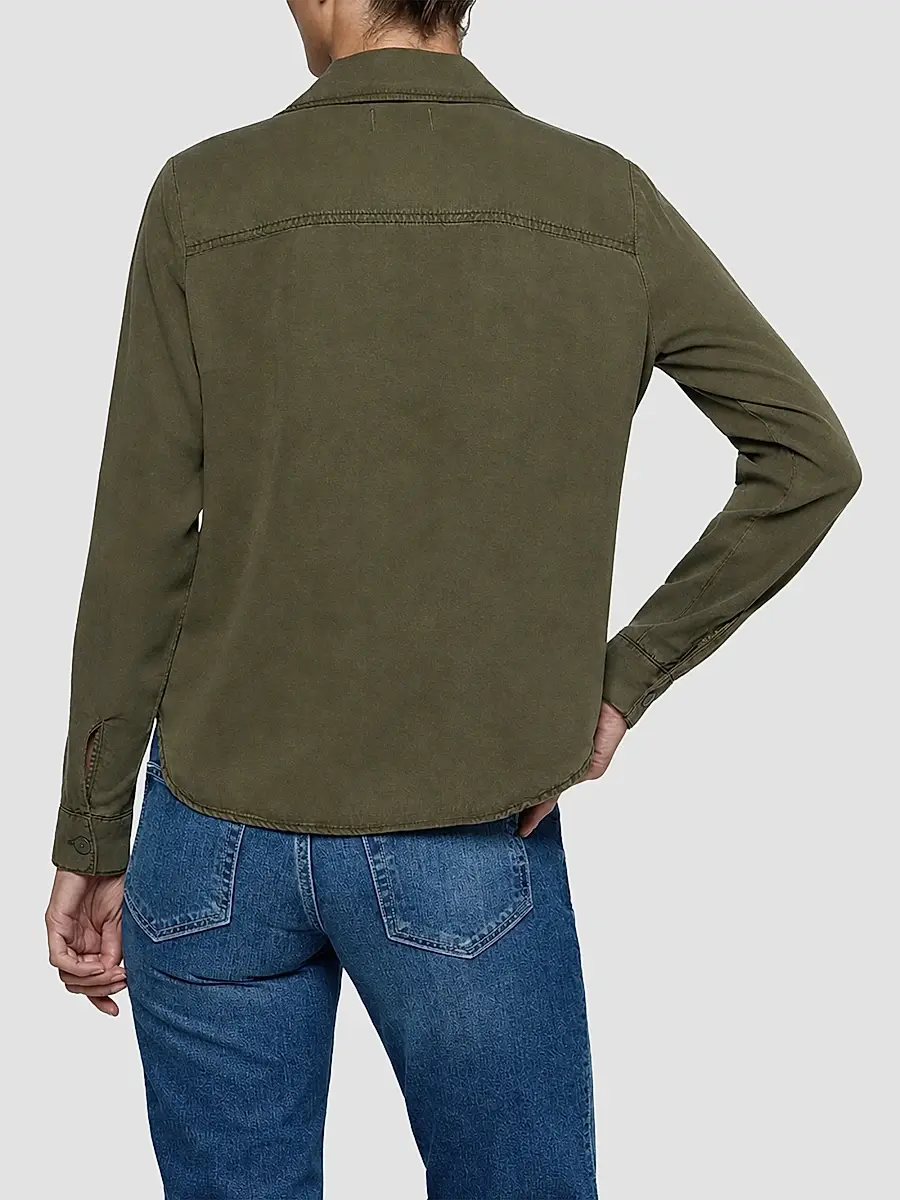 L'Agence Women's Isla Denim Shirt | Thumbnail 2 L'Agence Women's Isla Denim Shirt | Thumbnail 2