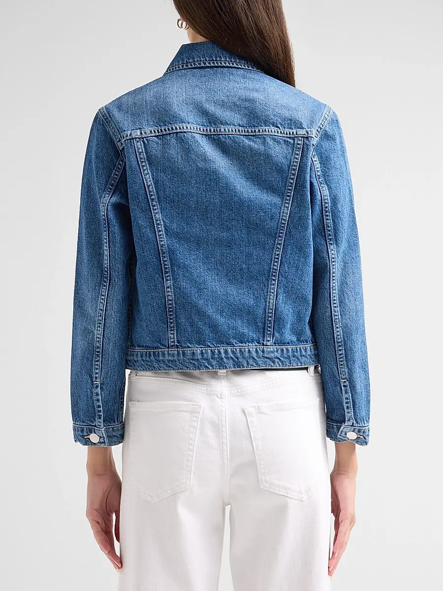 L'Agence Women's Maven Slim Denim Jacket | Thumbnail 3 L'Agence Women's Maven Slim Denim Jacket | Thumbnail 3