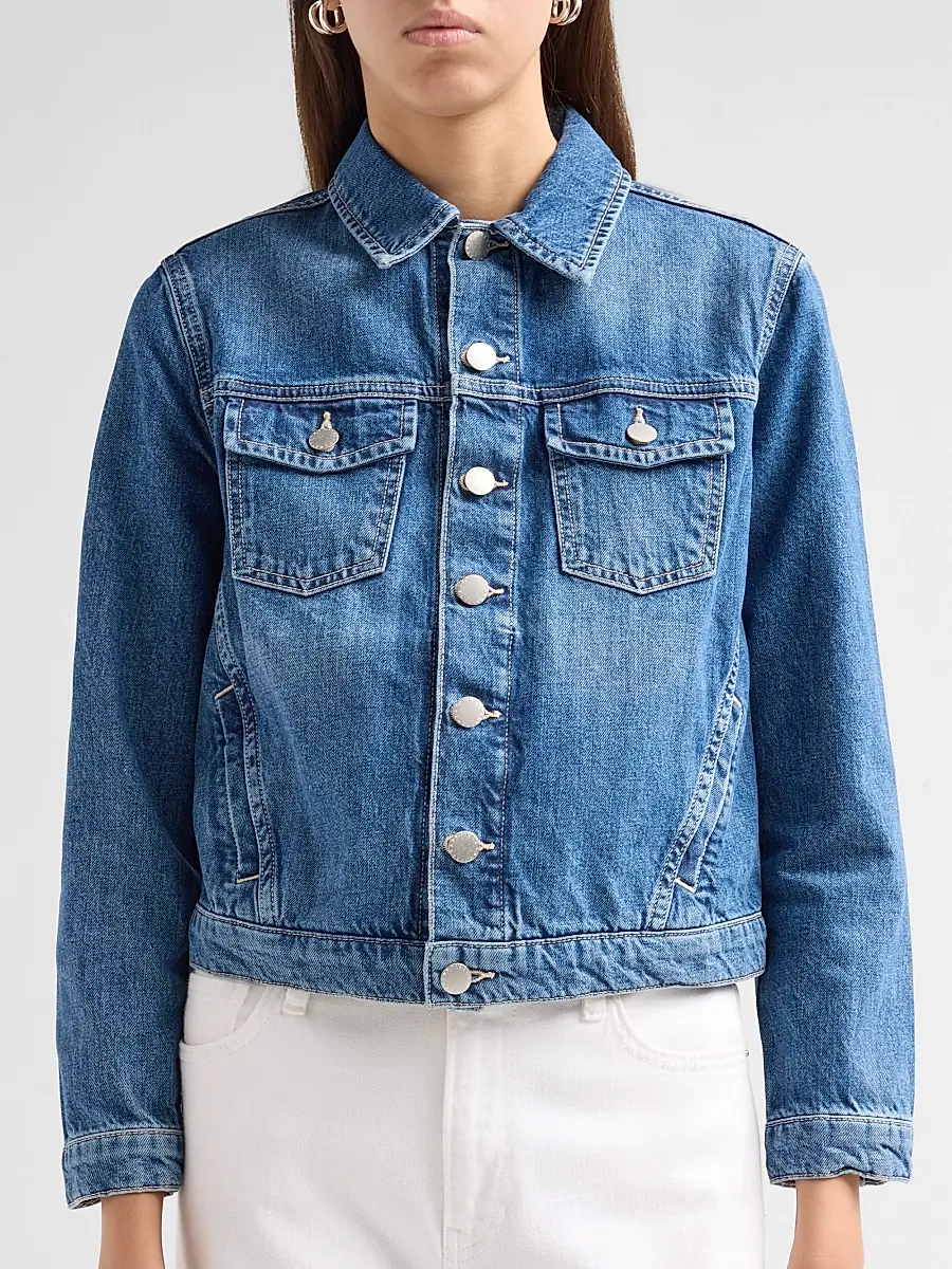 L'Agence Women's Maven Slim Denim Jacket | Thumbnail 5 L'Agence Women's Maven Slim Denim Jacket | Thumbnail 5