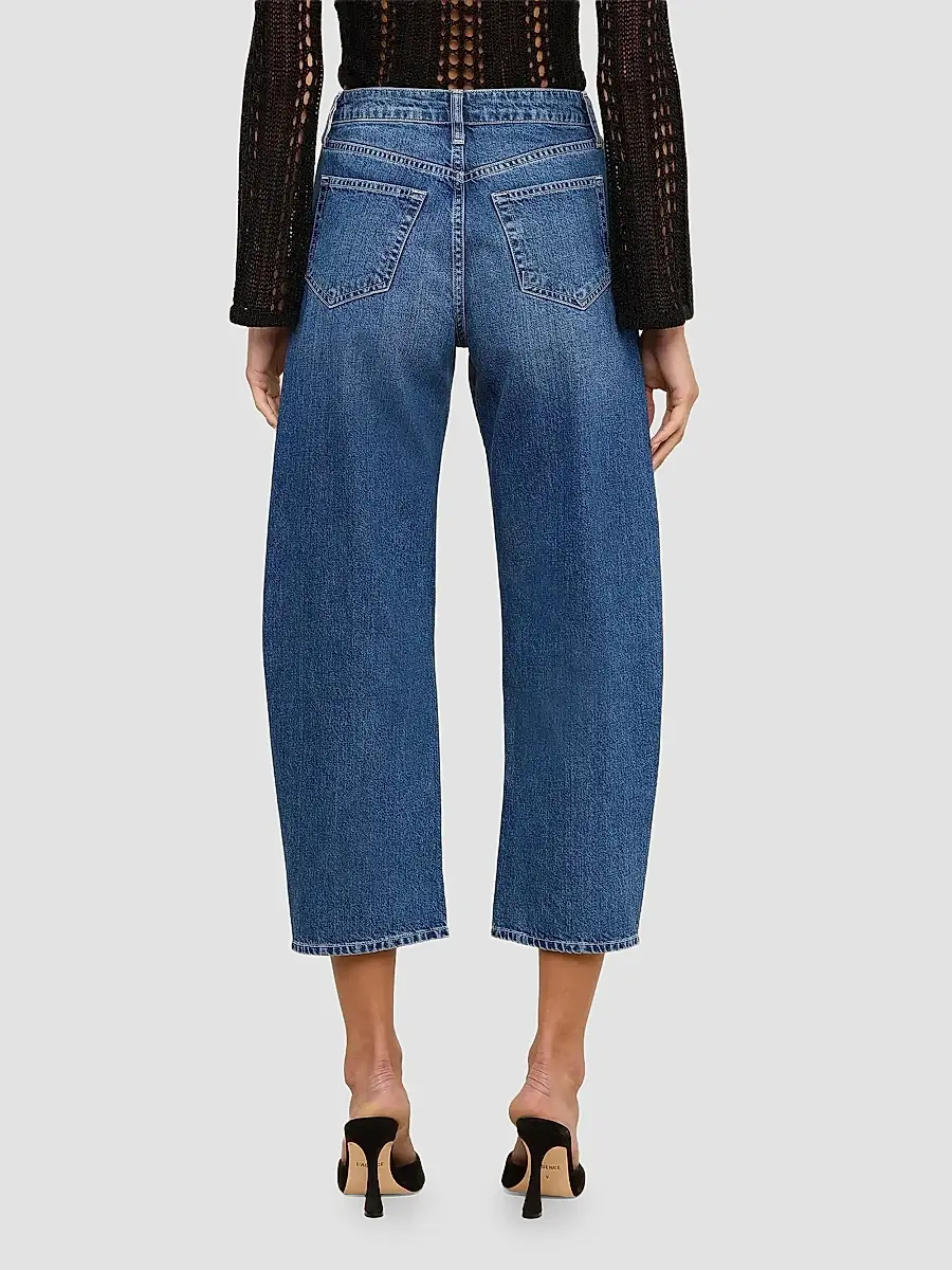 L'Agence Women's Mallis High-Rise Barrel-Leg Jeans | Thumbnail 3 L'Agence Women's Mallis High-Rise Barrel-Leg Jeans | Thumbnail 3
