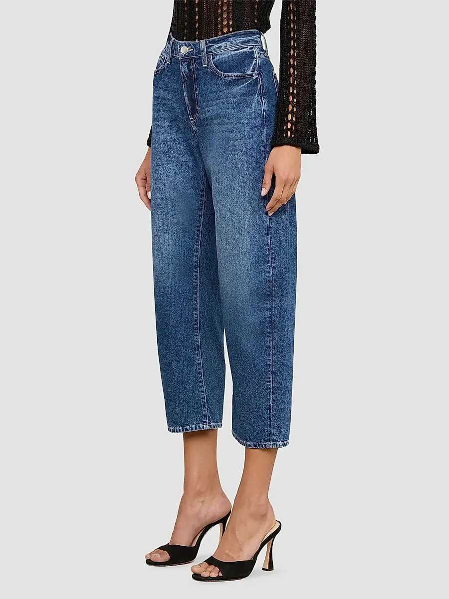 L'Agence Women's Mallis High-Rise Barrel-Leg Jeans | Thumbnail 5 L'Agence Women's Mallis High-Rise Barrel-Leg Jeans | Thumbnail 5