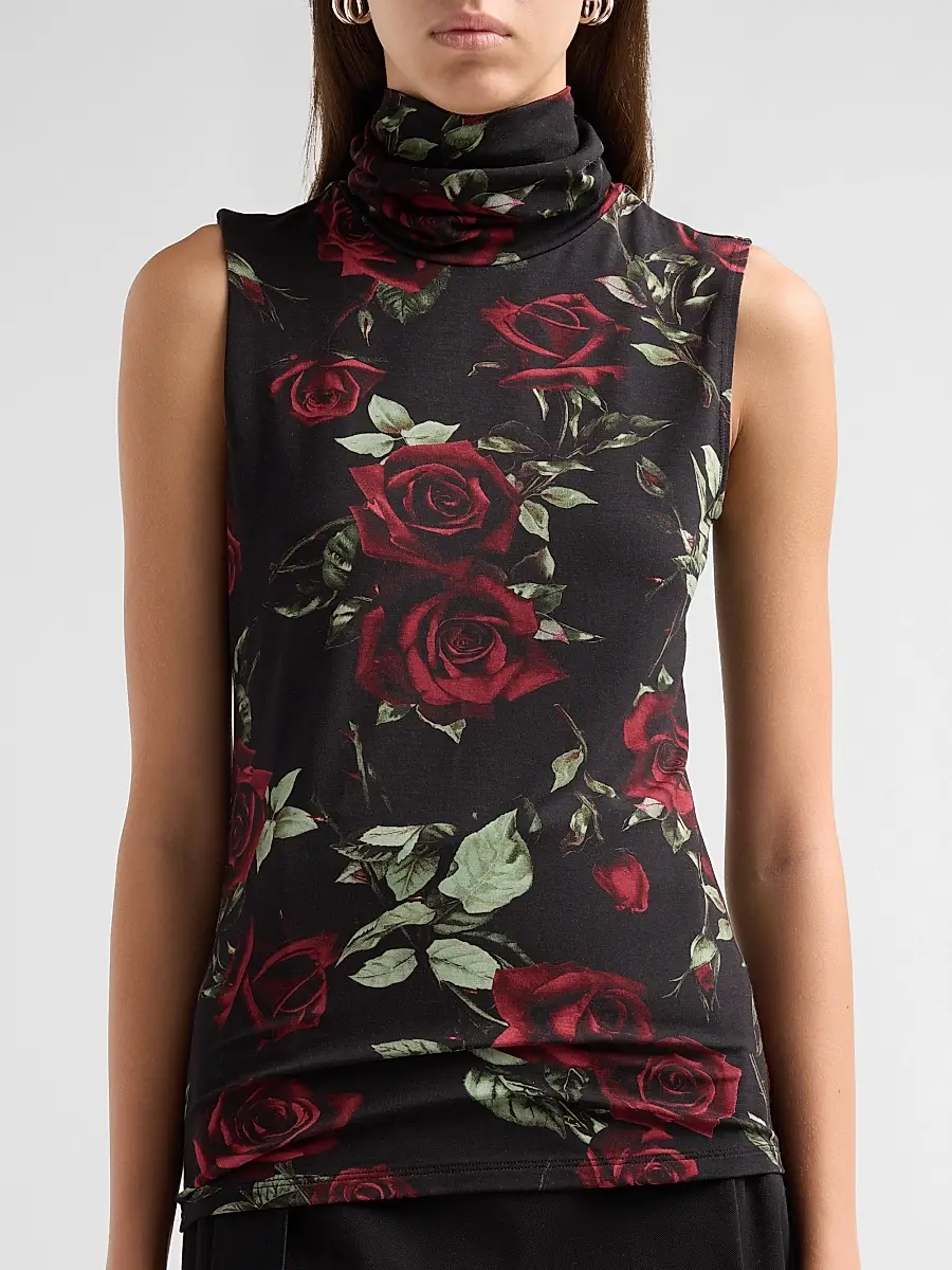 L'Agence Women's Ceci Sleeveless Turtleneck Top | Thumbnail 5 L'Agence Women's Ceci Sleeveless Turtleneck Top | Thumbnail 5