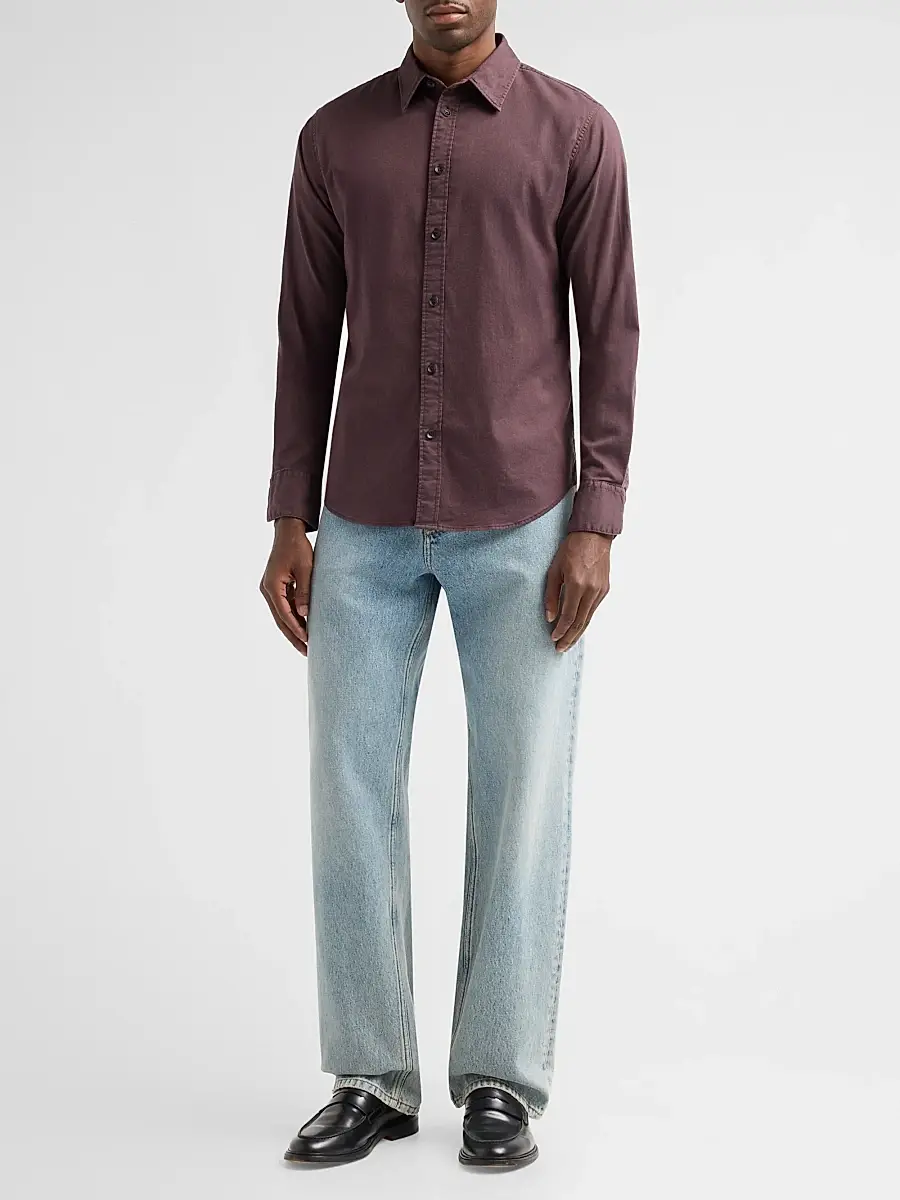 rag & bone Men's Tomlin Cotton Dobby Shirt | Thumbnail 2