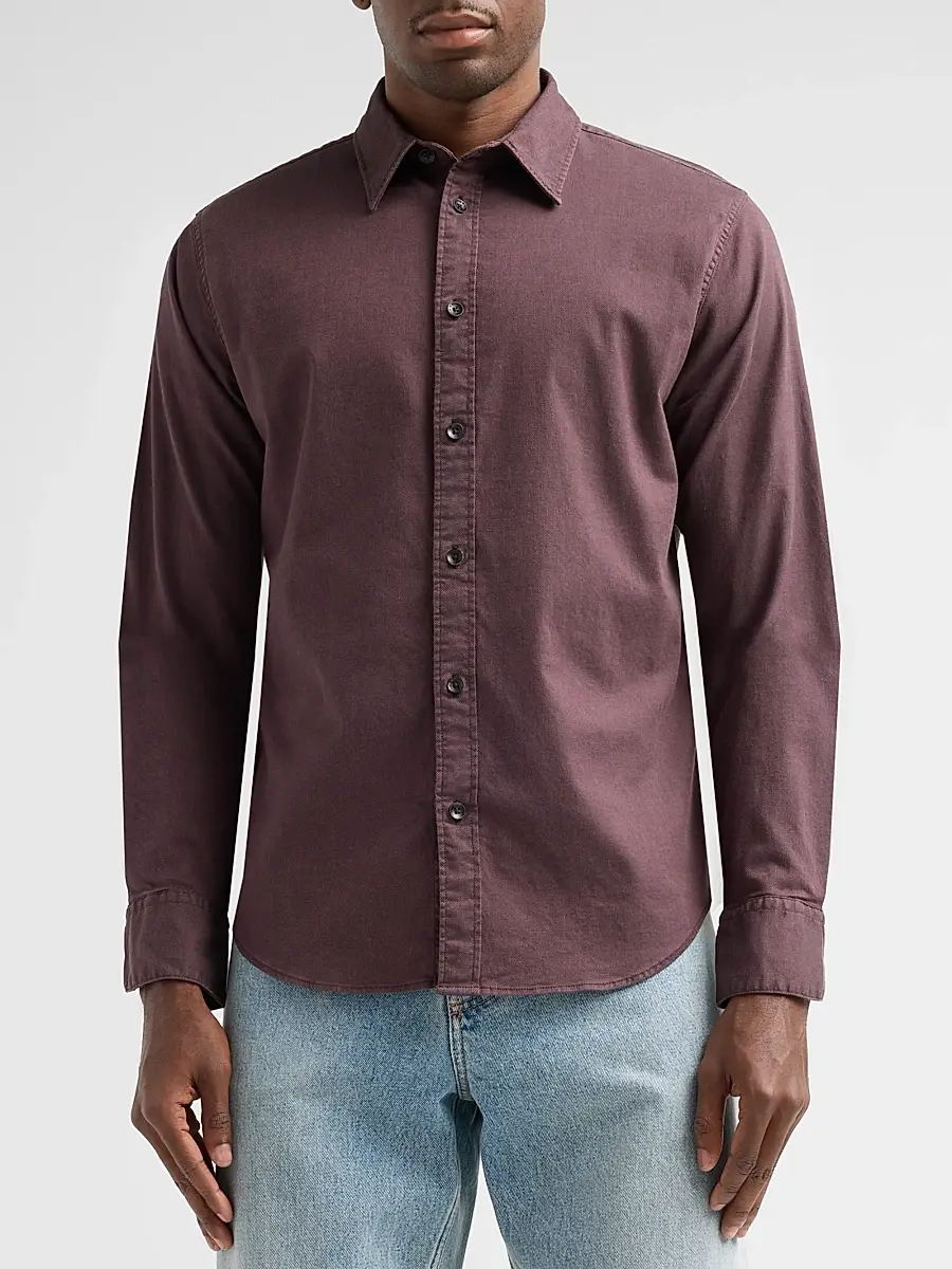 rag & bone Men's Tomlin Cotton Dobby Shirt | Thumbnail 4