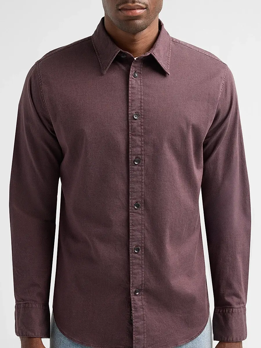 rag & bone Men's Tomlin Cotton Dobby Shirt | Thumbnail 5
