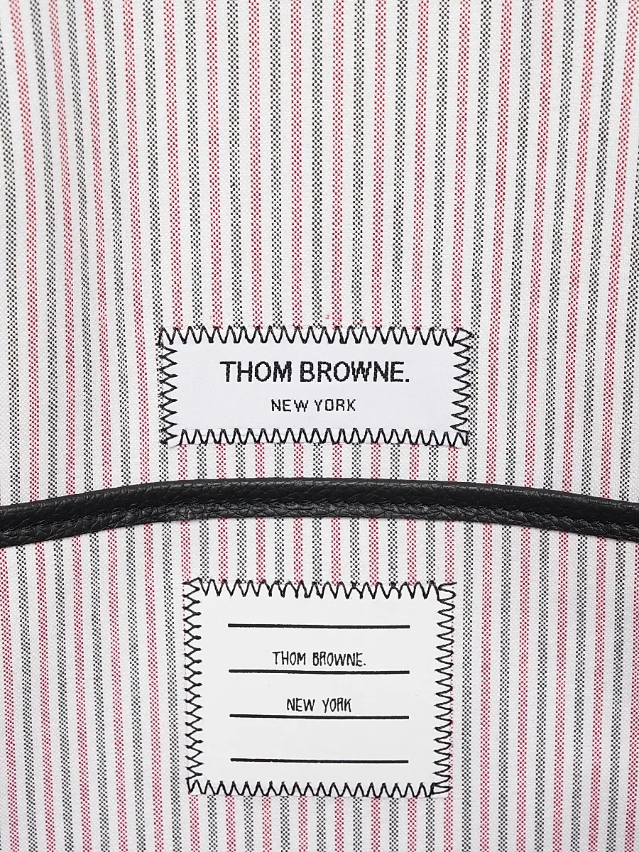 Thom Browne Men's Striped Canvas Horizontal Tote Bag | Thumbnail 8 Thom Browne Men's Striped Canvas Horizontal Tote Bag | Thumbnail 8