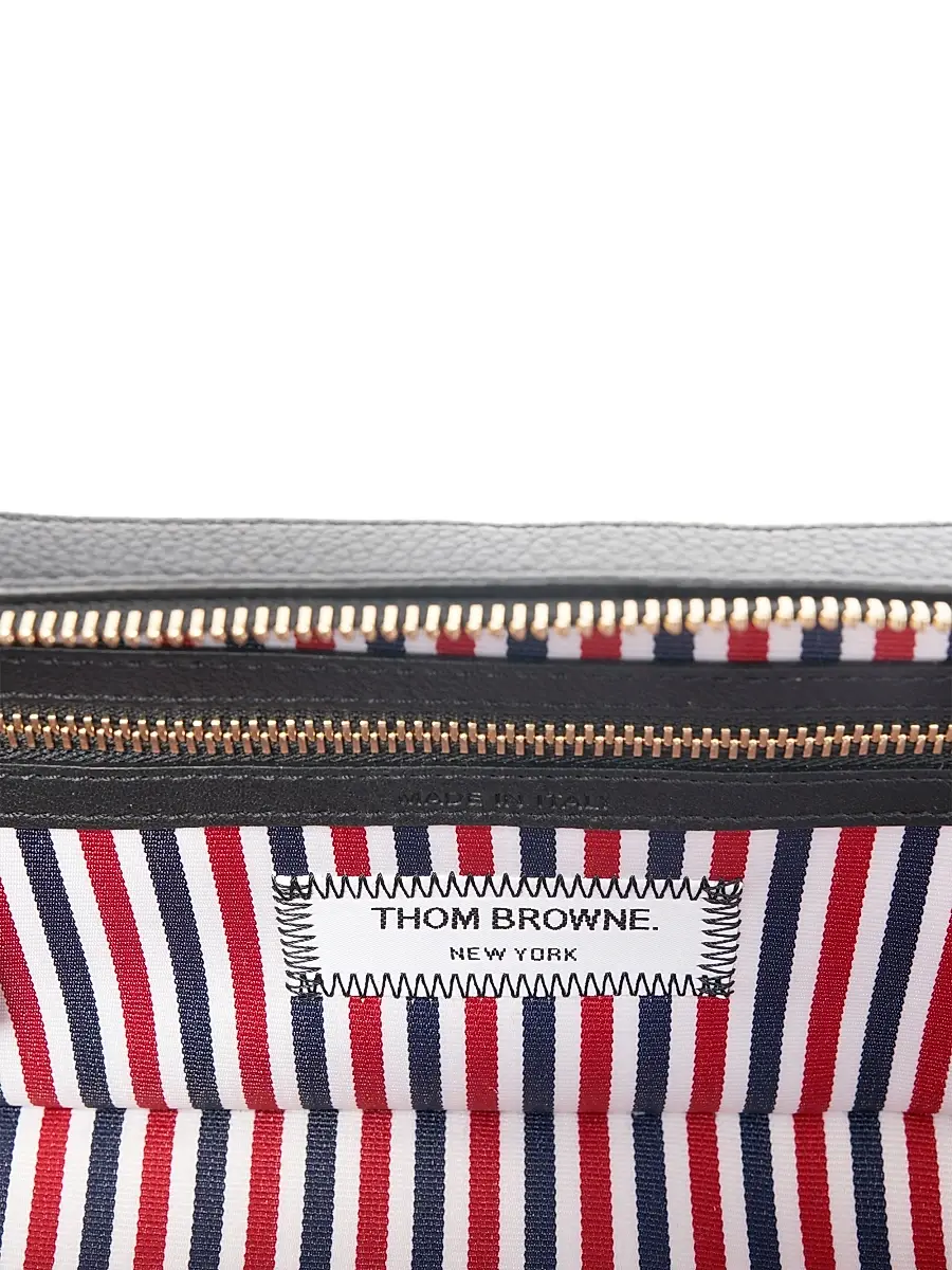 Thom Browne Pebble Grain Leather Cosmetic Bag | Thumbnail 4 Thom Browne Pebble Grain Leather Cosmetic Bag | Thumbnail 4