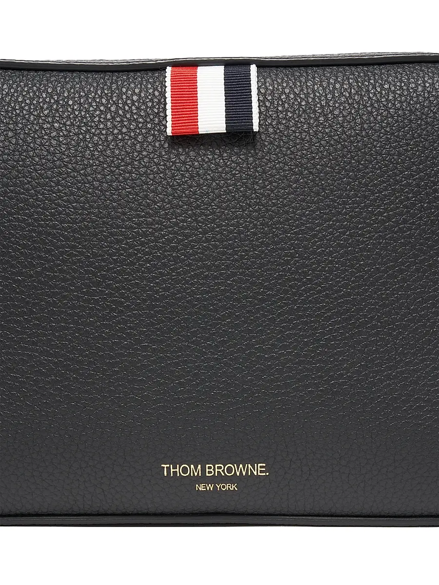 Thom Browne Pebble Grain Leather Cosmetic Bag | Thumbnail 6 Thom Browne Pebble Grain Leather Cosmetic Bag | Thumbnail 6