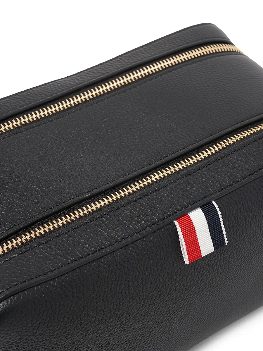 Thom Browne Pebble Grain Leather Cosmetic Bag | Thumbnail 8 Thom Browne Pebble Grain Leather Cosmetic Bag | Thumbnail 8
