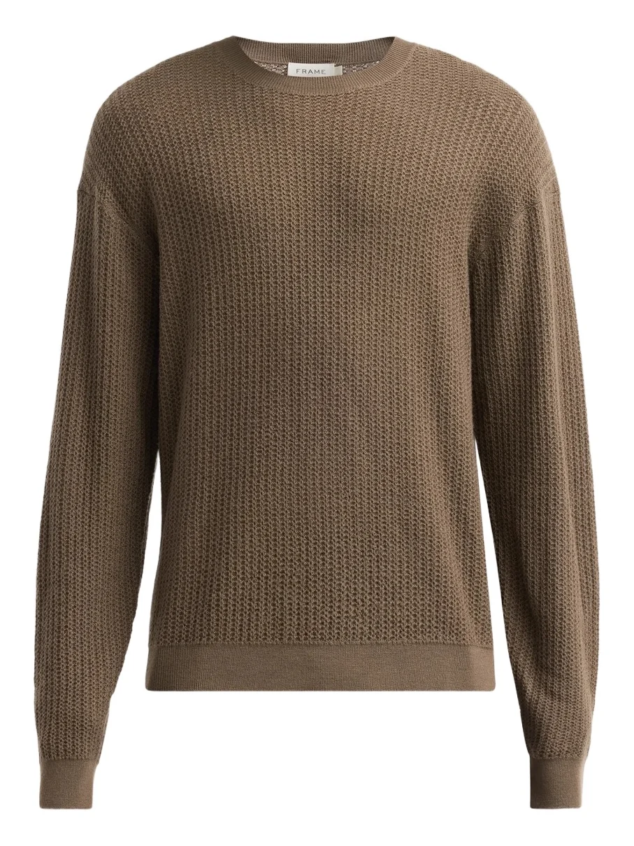 Men's Textured Wool Crewneck Sweater Men's Textured Wool Crewneck Sweater