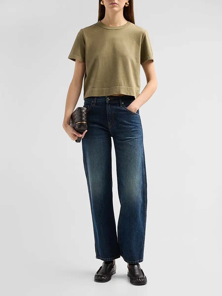 Frame Women's The Boxy Cotton T-Shirt | Thumbnail 2 Frame Women's The Boxy Cotton T-Shirt | Thumbnail 2