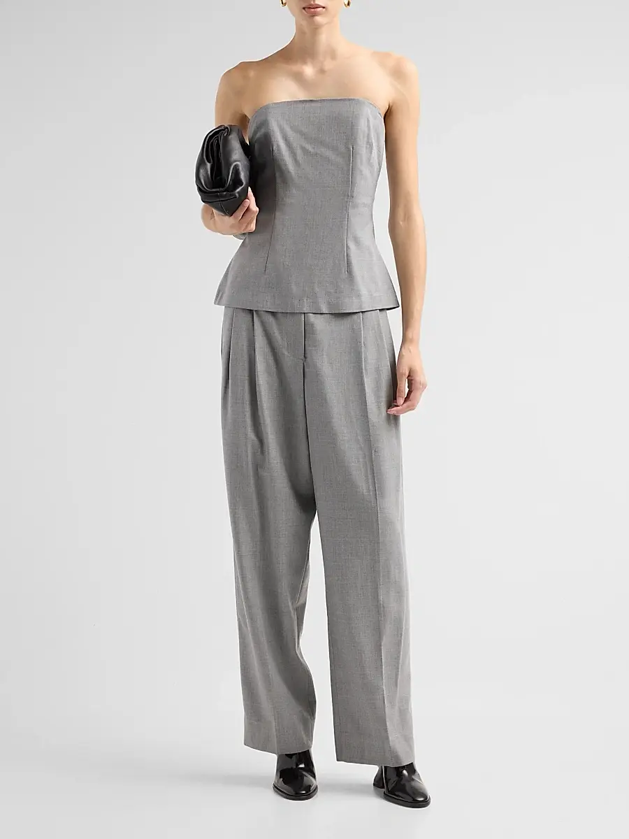 Ronny Kobo Women's Nessa Strapless Peplum Top | Thumbnail 2 Ronny Kobo Women's Nessa Strapless Peplum Top | Thumbnail 2