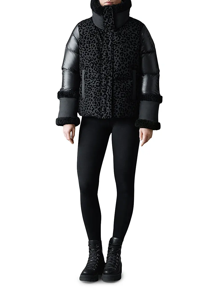 Mackage Women's Lydana Leopard Print Down Puffer | Thumbnail 2 Mackage Women's Lydana Leopard Print Down Puffer | Thumbnail 2