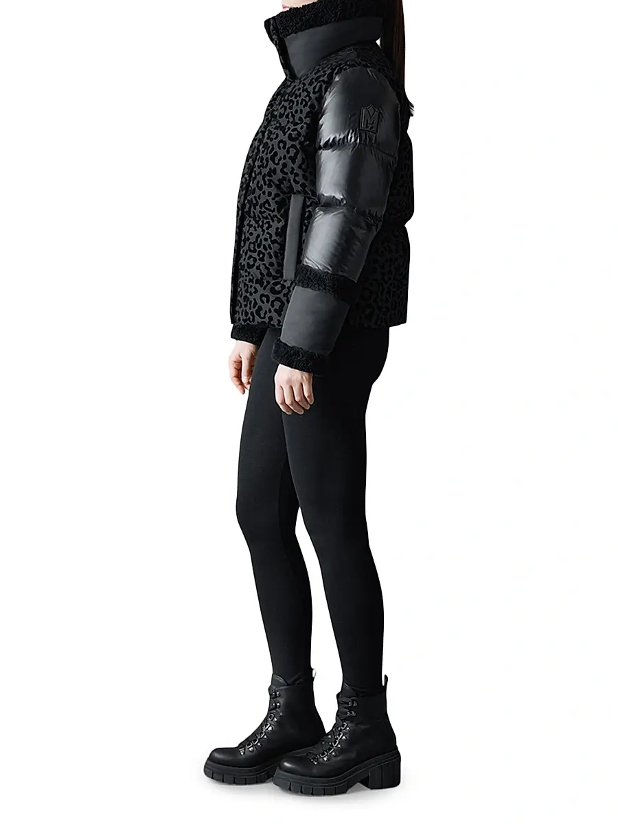 Mackage Women's Lydana Leopard Print Down Puffer | Thumbnail 3 Mackage Women's Lydana Leopard Print Down Puffer | Thumbnail 3