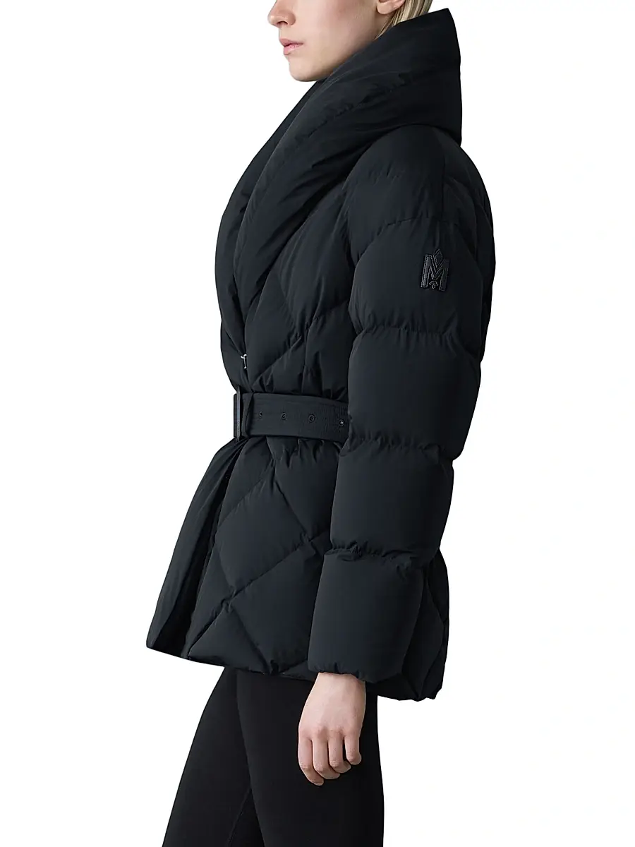 Mackage Women's Olive Down Belted Jacket | Thumbnail 3 Mackage Women's Olive Down Belted Jacket | Thumbnail 3