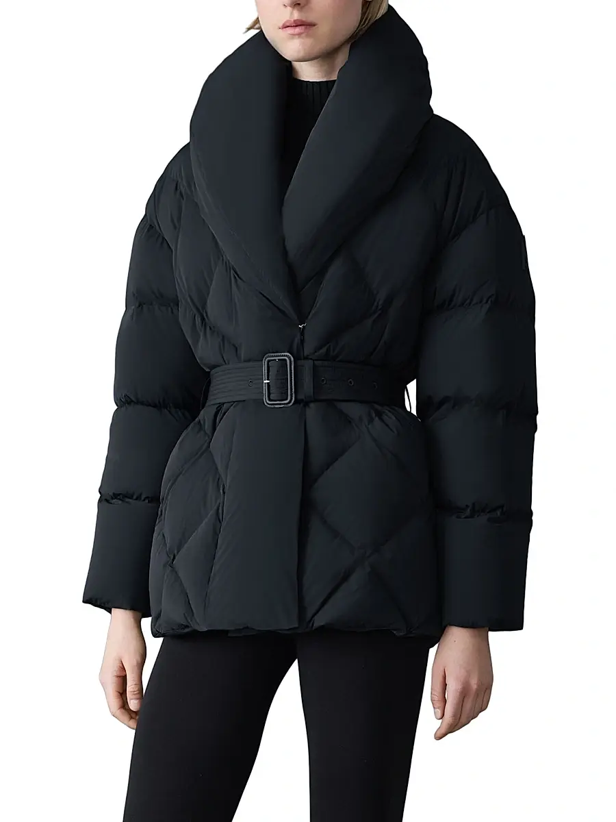 Mackage Women's Olive Down Belted Jacket | Thumbnail 5 Mackage Women's Olive Down Belted Jacket | Thumbnail 5