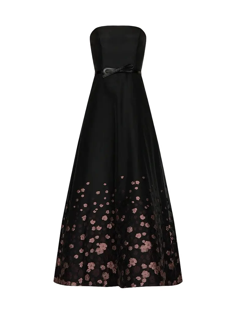 Kay Unger Women's Elenora Floral Organza Ball Gown
