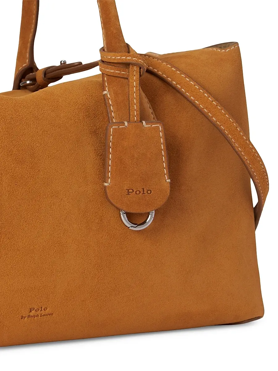 Polo Ralph Lauren Women's Bellport Suede Top Handle Bag | Thumbnail 7 Polo Ralph Lauren Women's Bellport Suede Top Handle Bag | Thumbnail 7