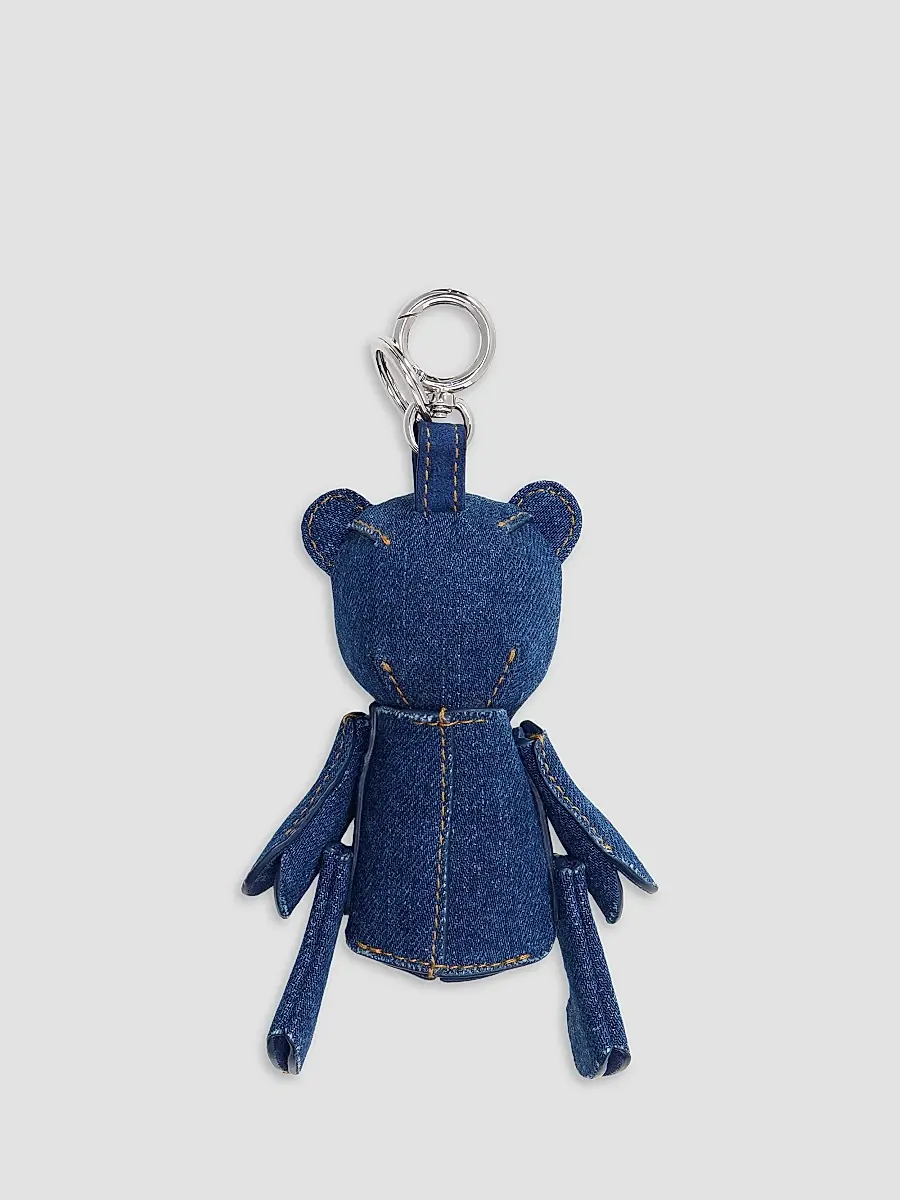 Polo Ralph Lauren Women's Denim Bear Bag Charm | Thumbnail 3 Polo Ralph Lauren Women's Denim Bear Bag Charm | Thumbnail 3