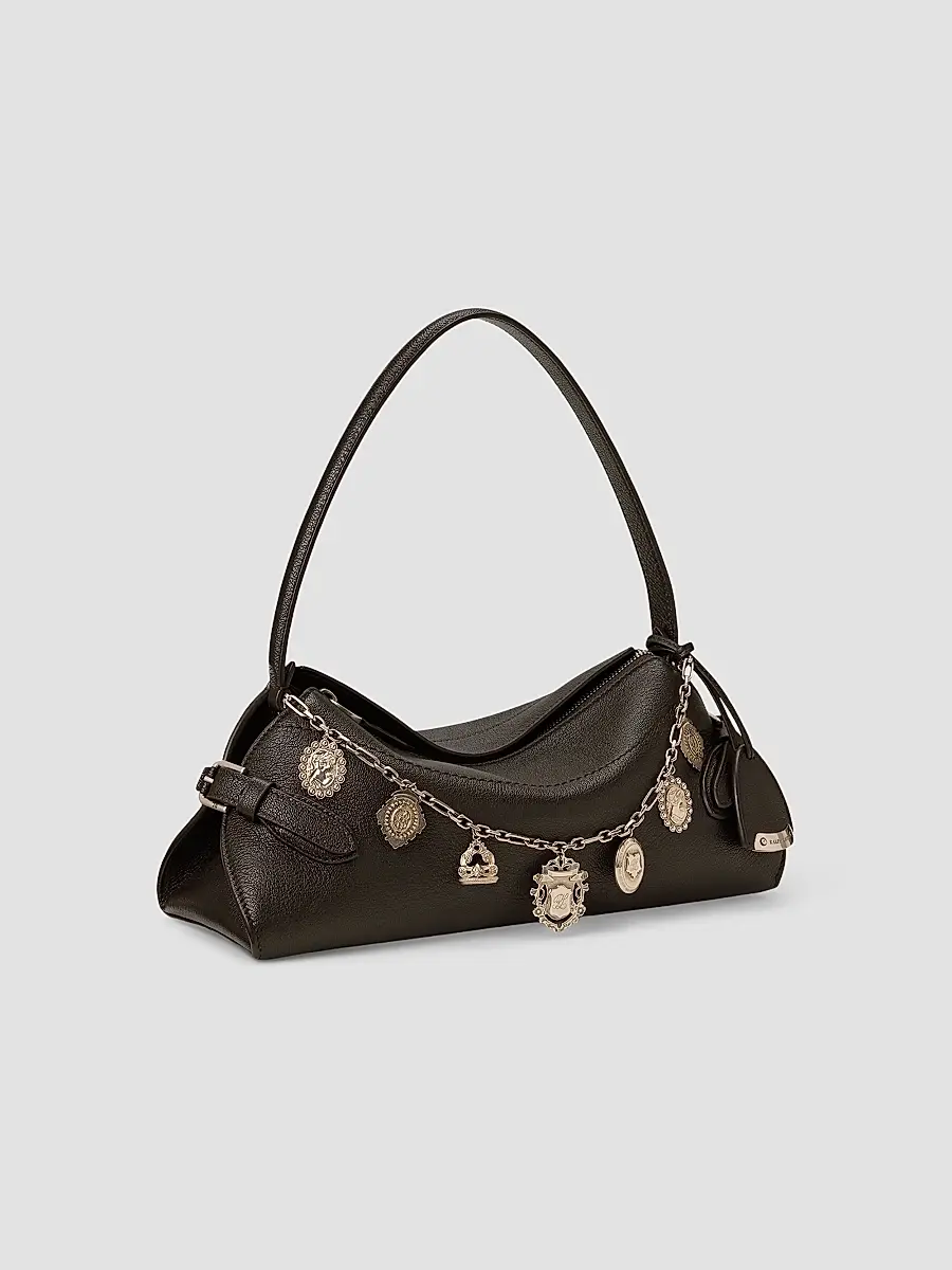 Ralph Lauren Collection Women's The Ralph Charm-Detail Leather Shoulder Bag | Thumbnail 4 Ralph Lauren Collection Women's The Ralph Charm-Detail Leather Shoulder Bag | Thumbnail 4