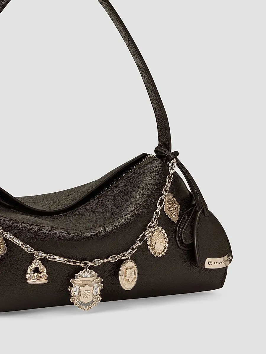 Ralph Lauren Collection Women's The Ralph Charm-Detail Leather Shoulder Bag | Thumbnail 7 Ralph Lauren Collection Women's The Ralph Charm-Detail Leather Shoulder Bag | Thumbnail 7