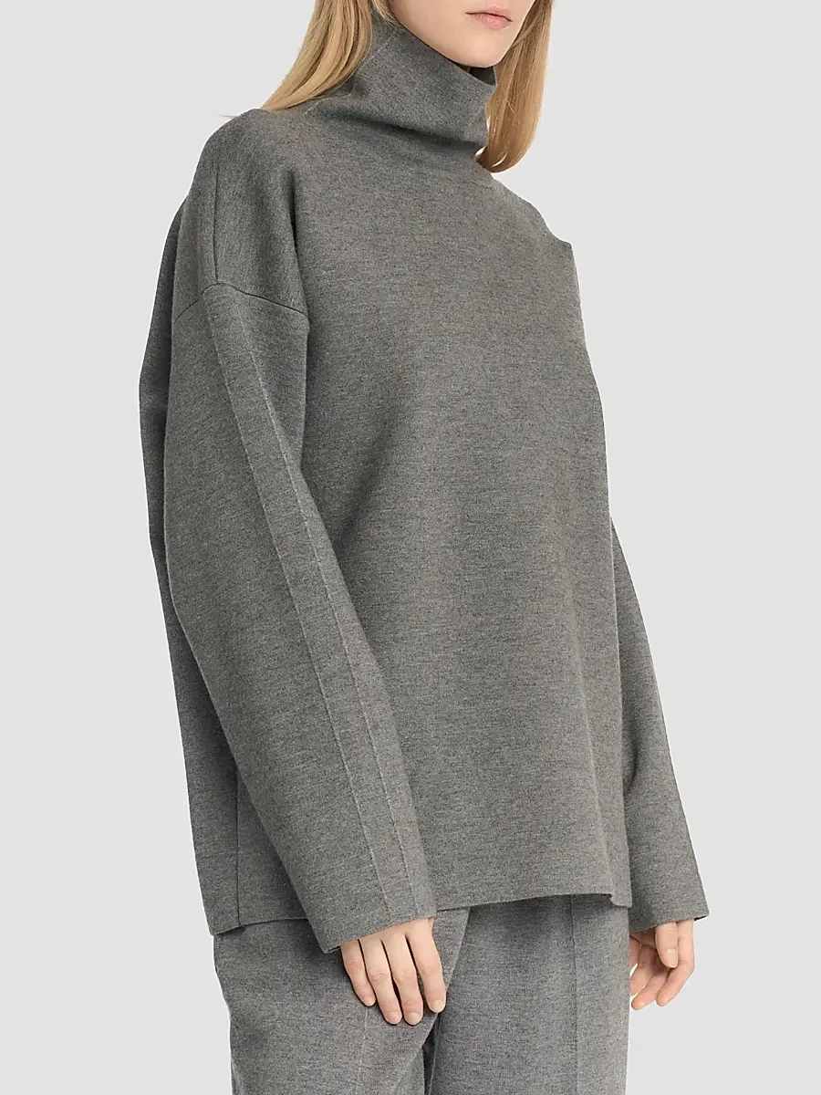 Malo Women's Cashmere-Silk Turtleneck Sweater | Thumbnail 7 Malo Women's Cashmere-Silk Turtleneck Sweater | Thumbnail 7