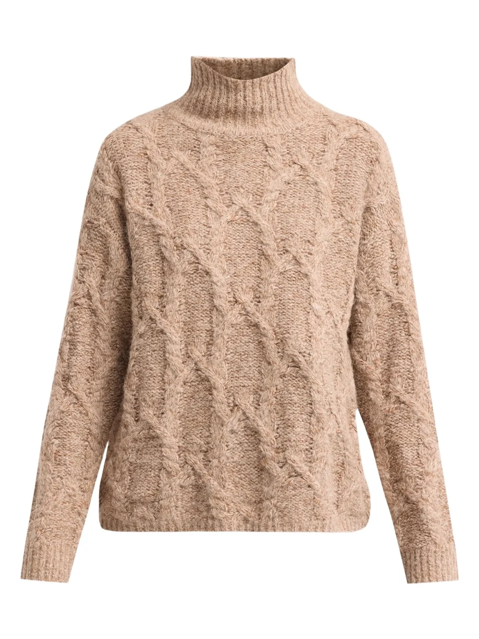 Women's Opaline Cable-Knit Turtleneck Sweater