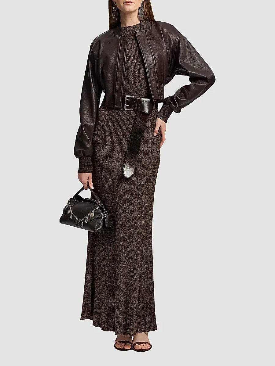 Ralph Lauren Collection Women's Windi Silk-Wool Blend Maxi Dress | Thumbnail 2