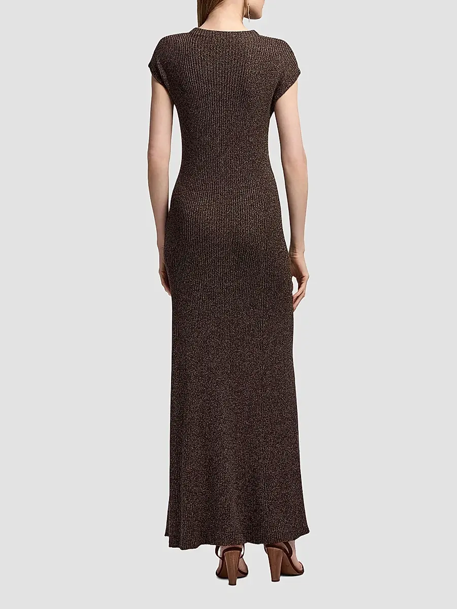 Ralph Lauren Collection Women's Windi Silk-Wool Blend Maxi Dress | Thumbnail 3