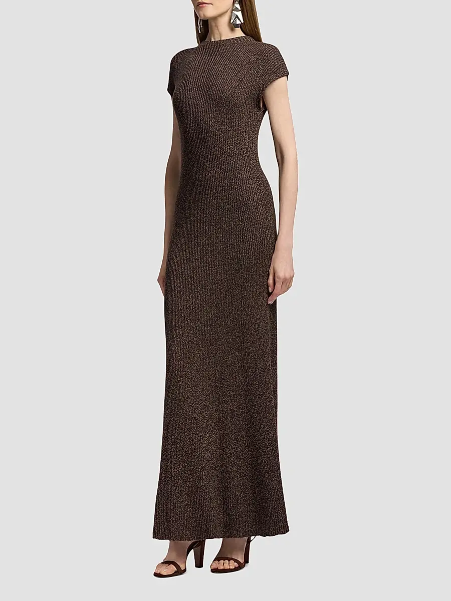 Ralph Lauren Collection Women's Windi Silk-Wool Blend Maxi Dress | Thumbnail 5