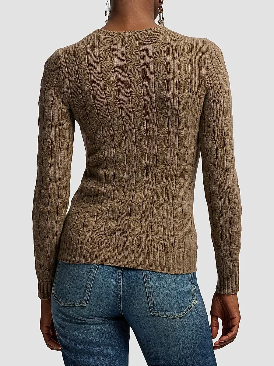 Ralph Lauren Collection Women's Cable-Knit Cashmere Sweater | Thumbnail 3 Ralph Lauren Collection Women's Cable-Knit Cashmere Sweater | Thumbnail 3