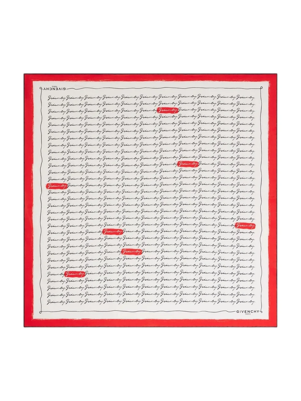 Givenchy Women's Square in Silk - Red