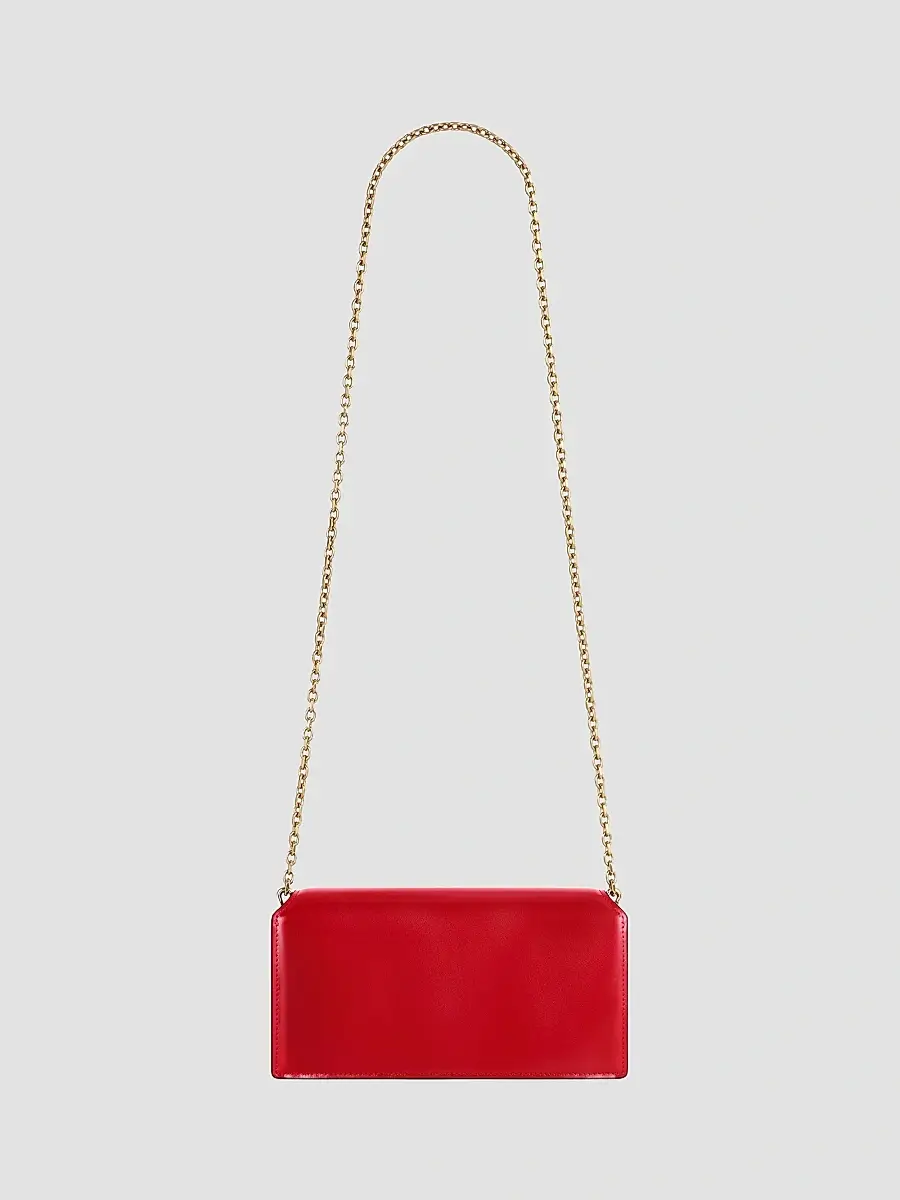 Givenchy Women's Antigona Wallet with Chain in Box Leather - Vermillon | Thumbnail 3