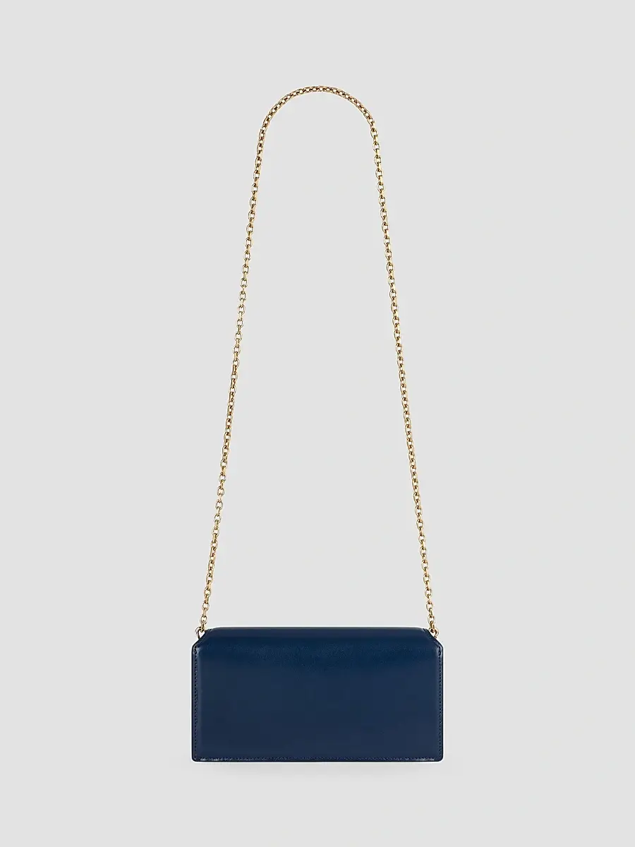 Givenchy Women's Antigona Wallet with Chain in Box Leather - Saphir Blue | Thumbnail 3