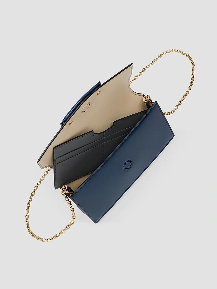 Givenchy Women's Antigona Wallet with Chain in Box Leather - Saphir Blue | Thumbnail 4