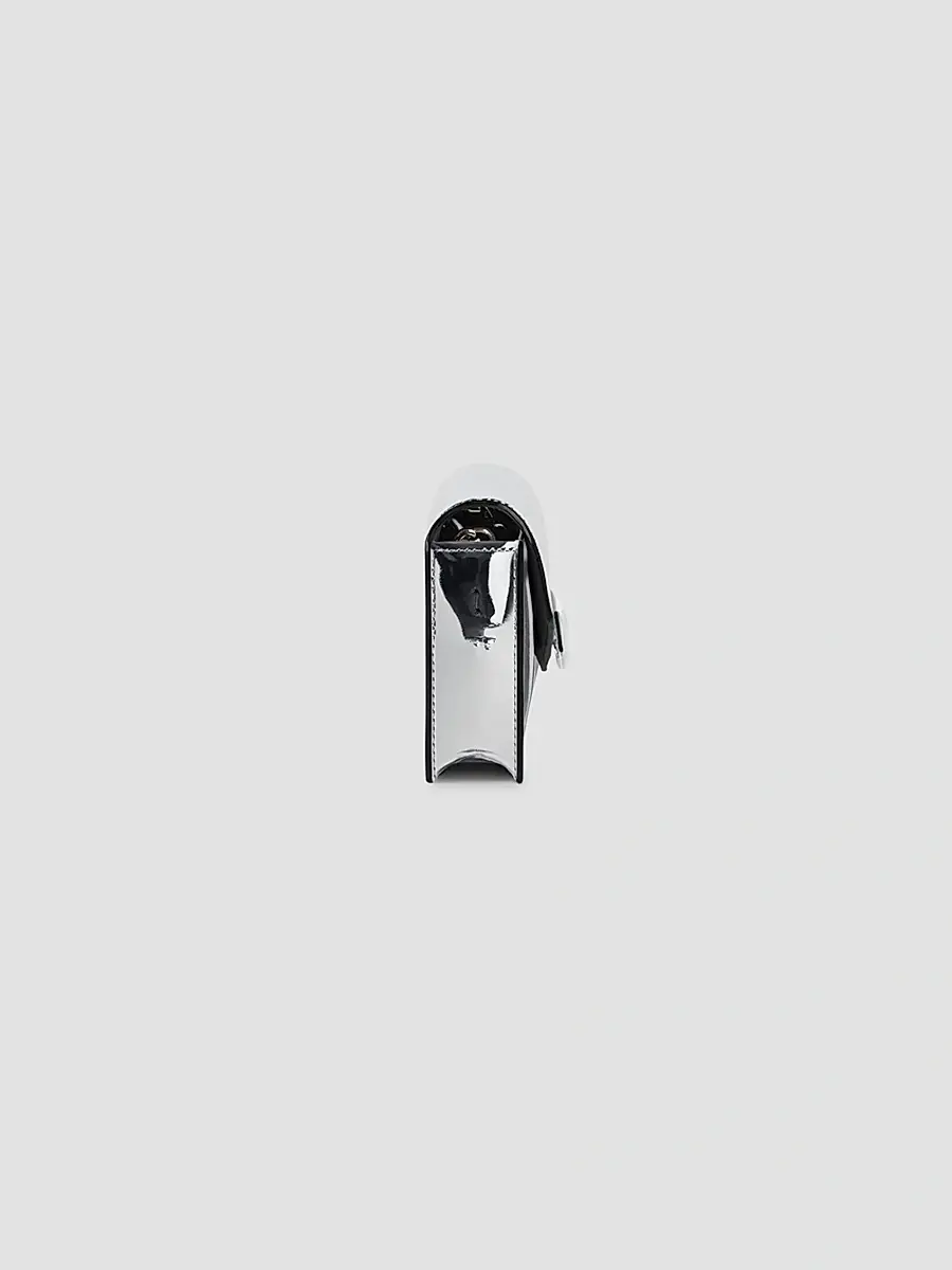 Givenchy Women's Antigona Wallet with Chain in Mirror Leather - Light Silvery | Thumbnail 2