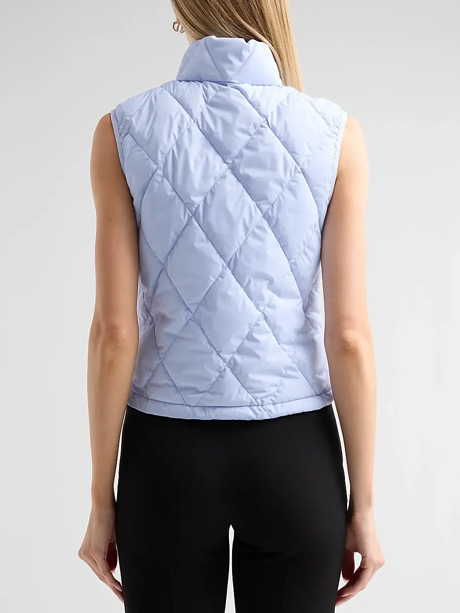 Burberry Women's Cheswick Check-Placket Quilted Vest | Thumbnail 3 Burberry Women's Cheswick Check-Placket Quilted Vest | Thumbnail 3