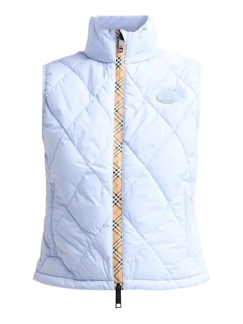 Burberry Women's Cheswick Check-Placket Quilted Vest