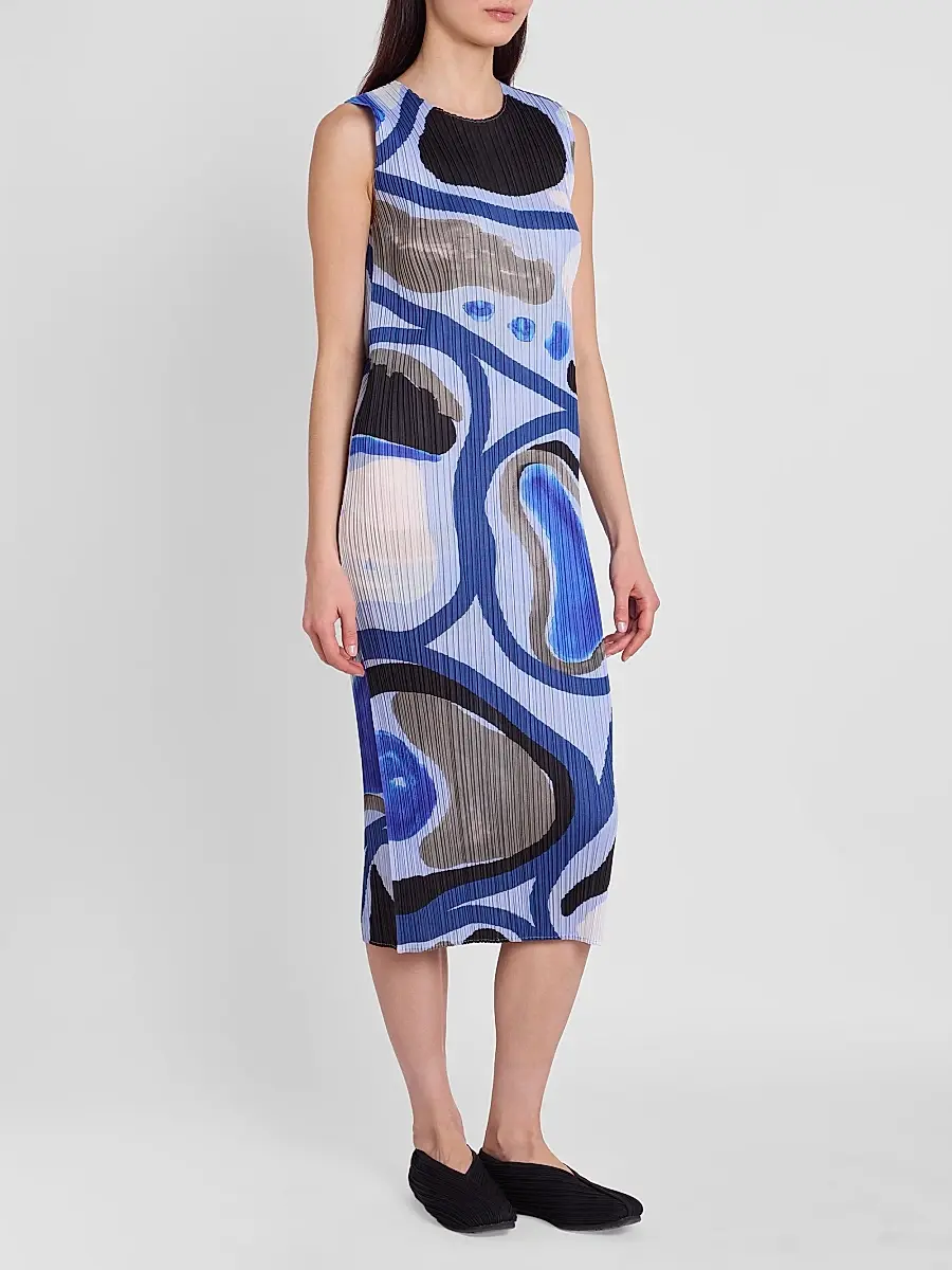 Pleats Please Issey Miyake Women's Roll Printed Plissé Dress | Thumbnail 4 Pleats Please Issey Miyake Women's Roll Printed Plissé Dress | Thumbnail 4