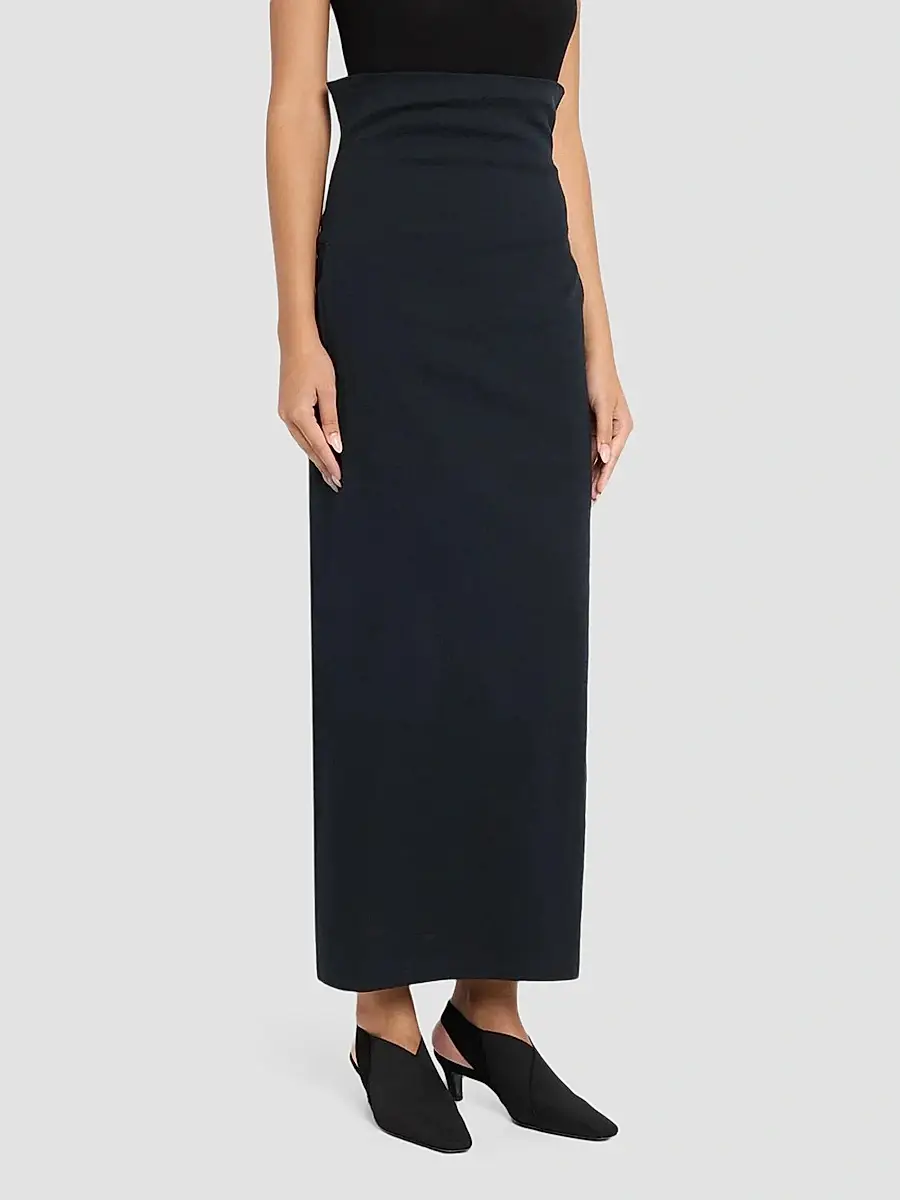 Issey Miyake Women's Allow Stretch Washi-Blend Maxi Skirt | Thumbnail 4 Issey Miyake Women's Allow Stretch Washi-Blend Maxi Skirt | Thumbnail 4