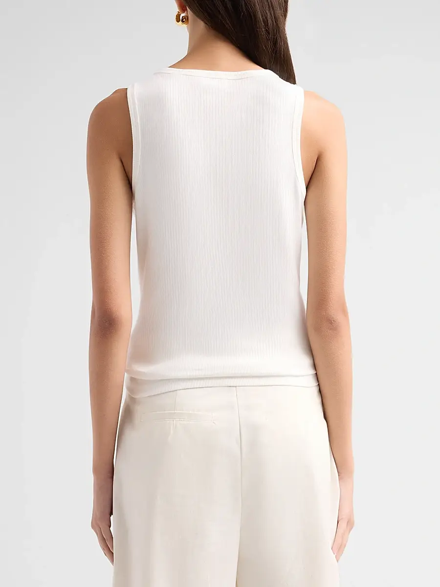 Burberry Women's Tierra Check Tie Tank | Thumbnail 3